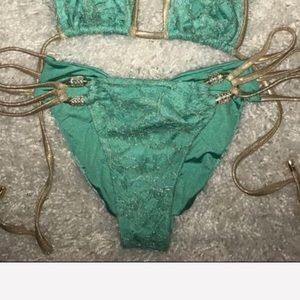 Beach bunny Madagascar glam mint green BOTTOM ONLY